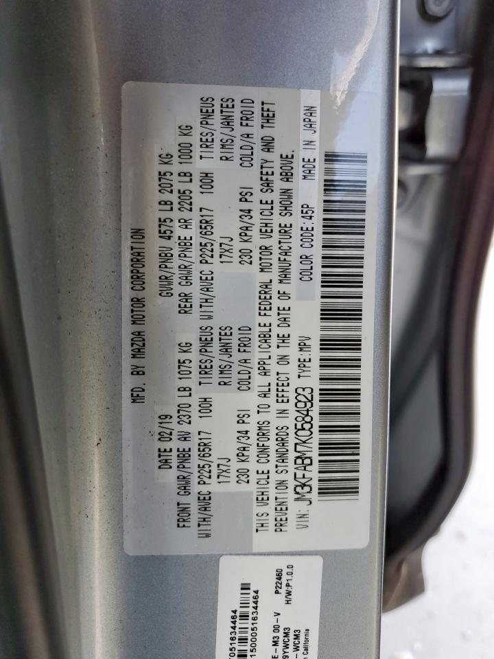 2019 Mazda Cx-5 Sport VIN: JM3KFABM7K0584923 Lot: 64311035