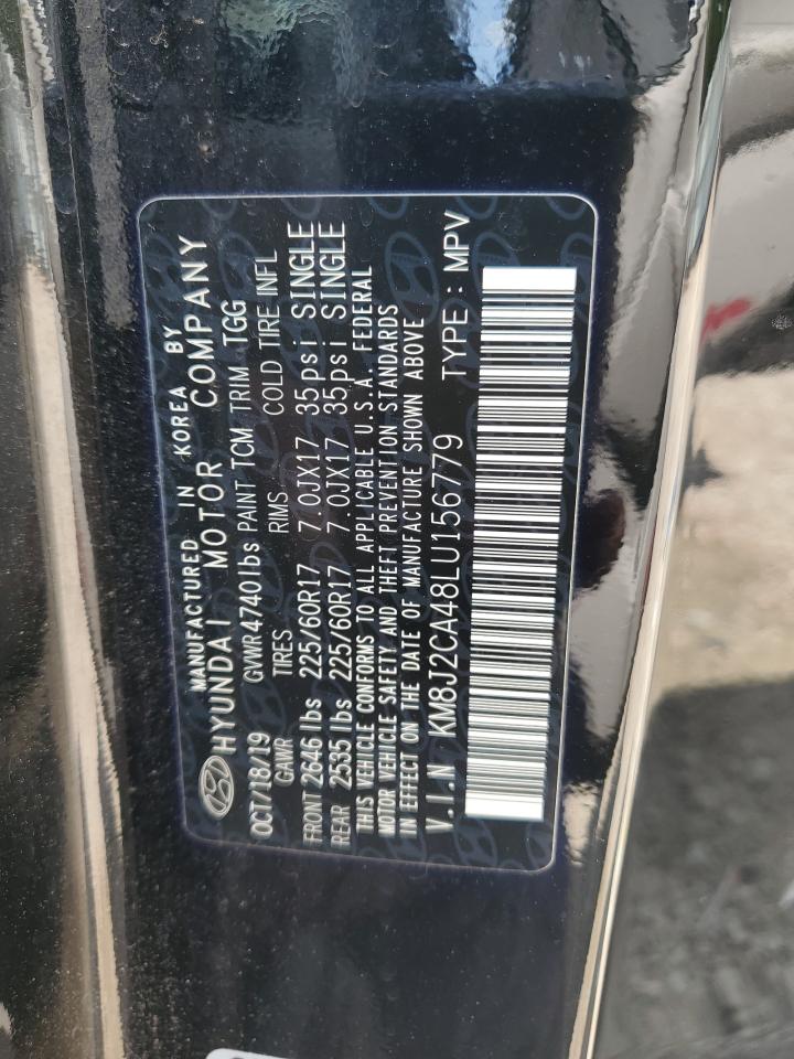 2020 Hyundai Tucson Se VIN: KM8J2CA48LU156779 Lot: 65515305
