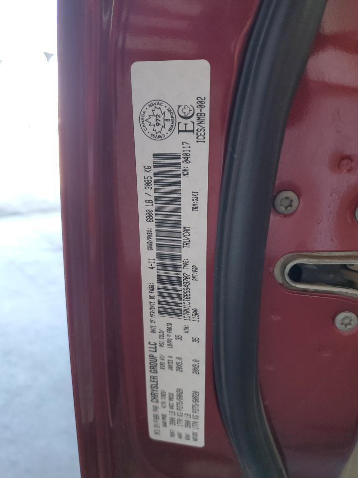 2011 Dodge Ram 1500 VIN: 1D7RV1CT6BS649707 Lot: 63321905