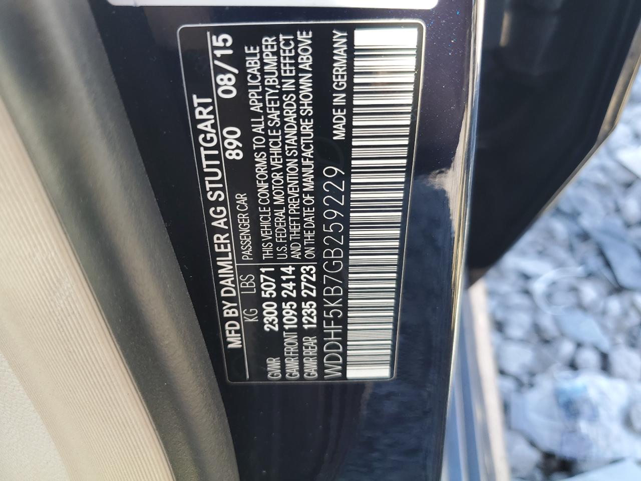2016 Mercedes-Benz E 350 VIN: WDDHF5KB7GB259229 Lot: 64374945