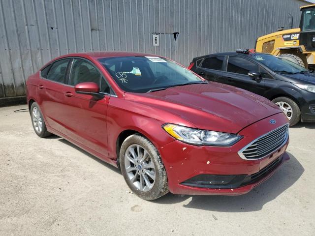 Sedans FORD FUSION 2017 Red