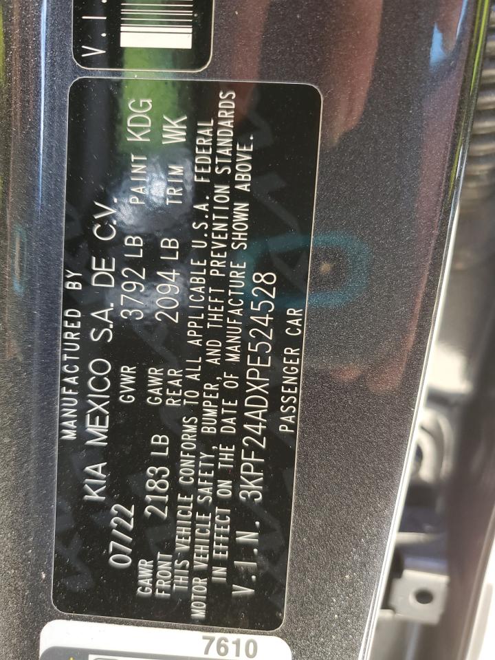 3kpf24adxpe524528 3KPF24ADXPE524528 2023 Kia Forte Lx
