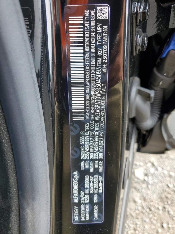 2024 Alfa Romeo Tonale Veloce VIN: ZASPATDW9R3045093 Lot: 65848775