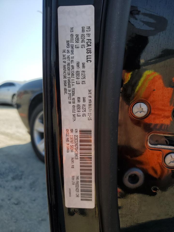 2016 Dodge Challenger Sxt VIN: 2C3CDZAG7GH138419 Lot: 64482365