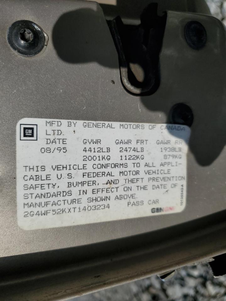 1996 Buick Regal Gran Sport VIN: 2G4WF52KXT1403234 Lot: 66215965