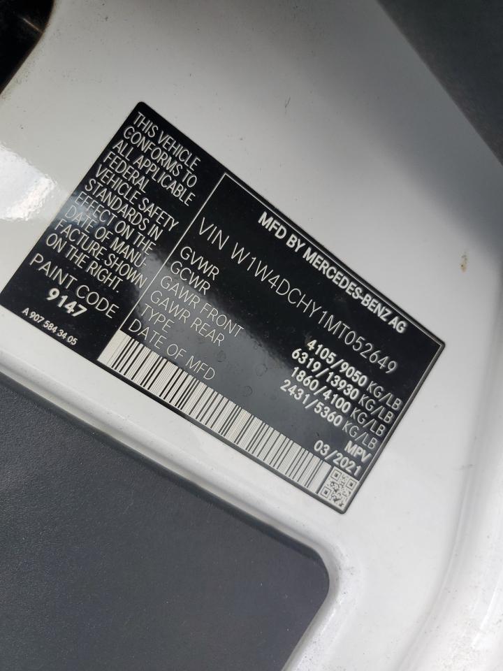 w1w4dchy1mt052649 W1W4DCHY1MT052649 2021 Mercedes-Benz Sprinter 2500