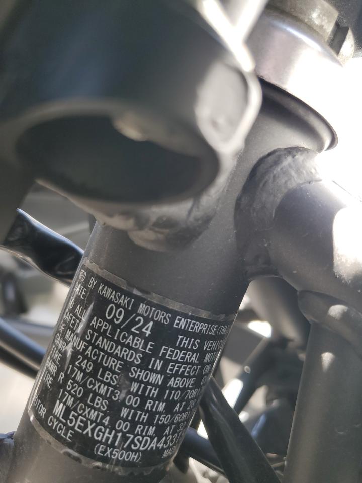 ml5exgh17sda43315 ML5EXGH17SDA43315 2025 Kawasaki Ex500 H