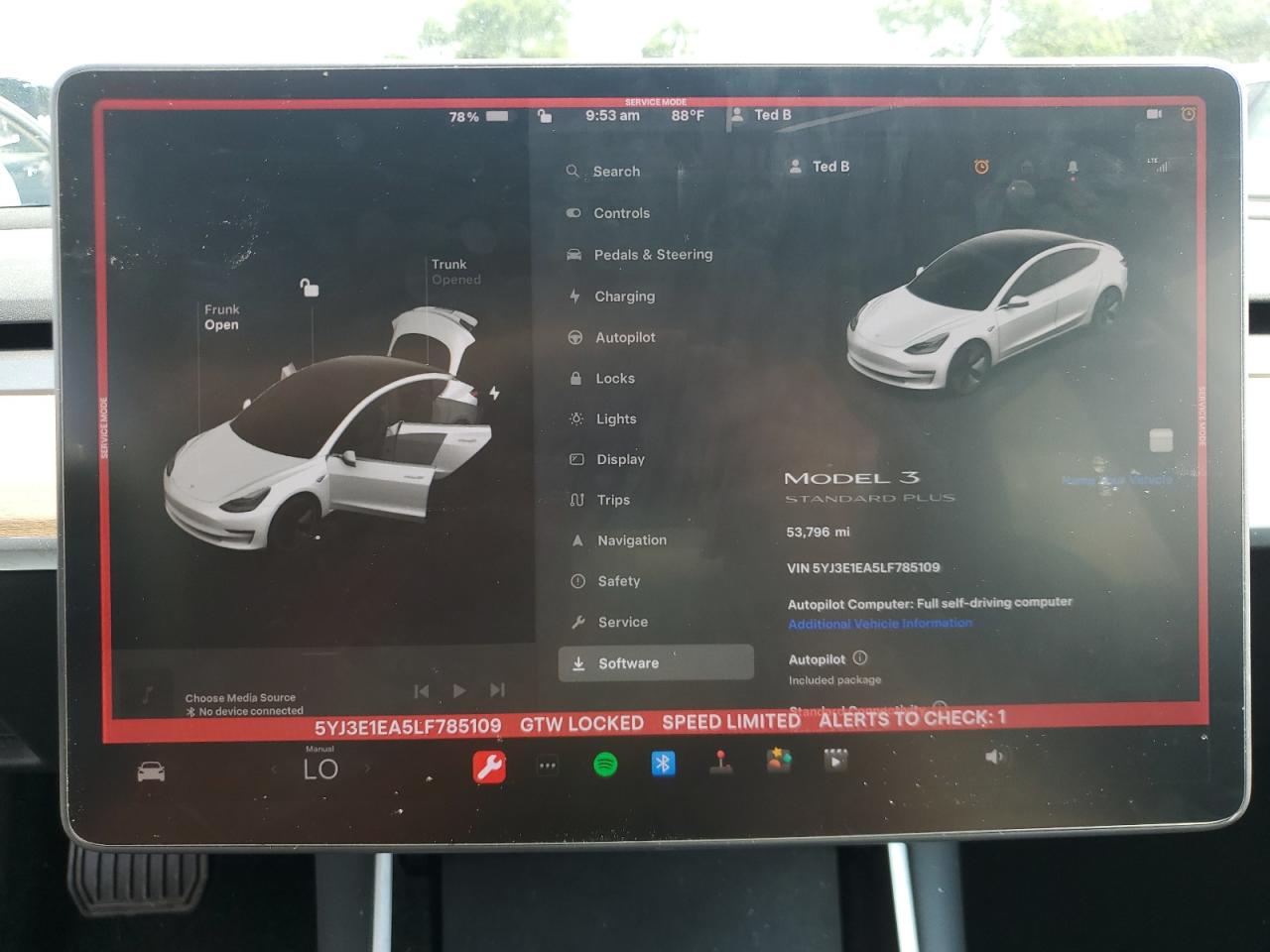2020 Tesla Model 3 VIN: 5YJ3E1EA5LF785109 Lot: 64655345