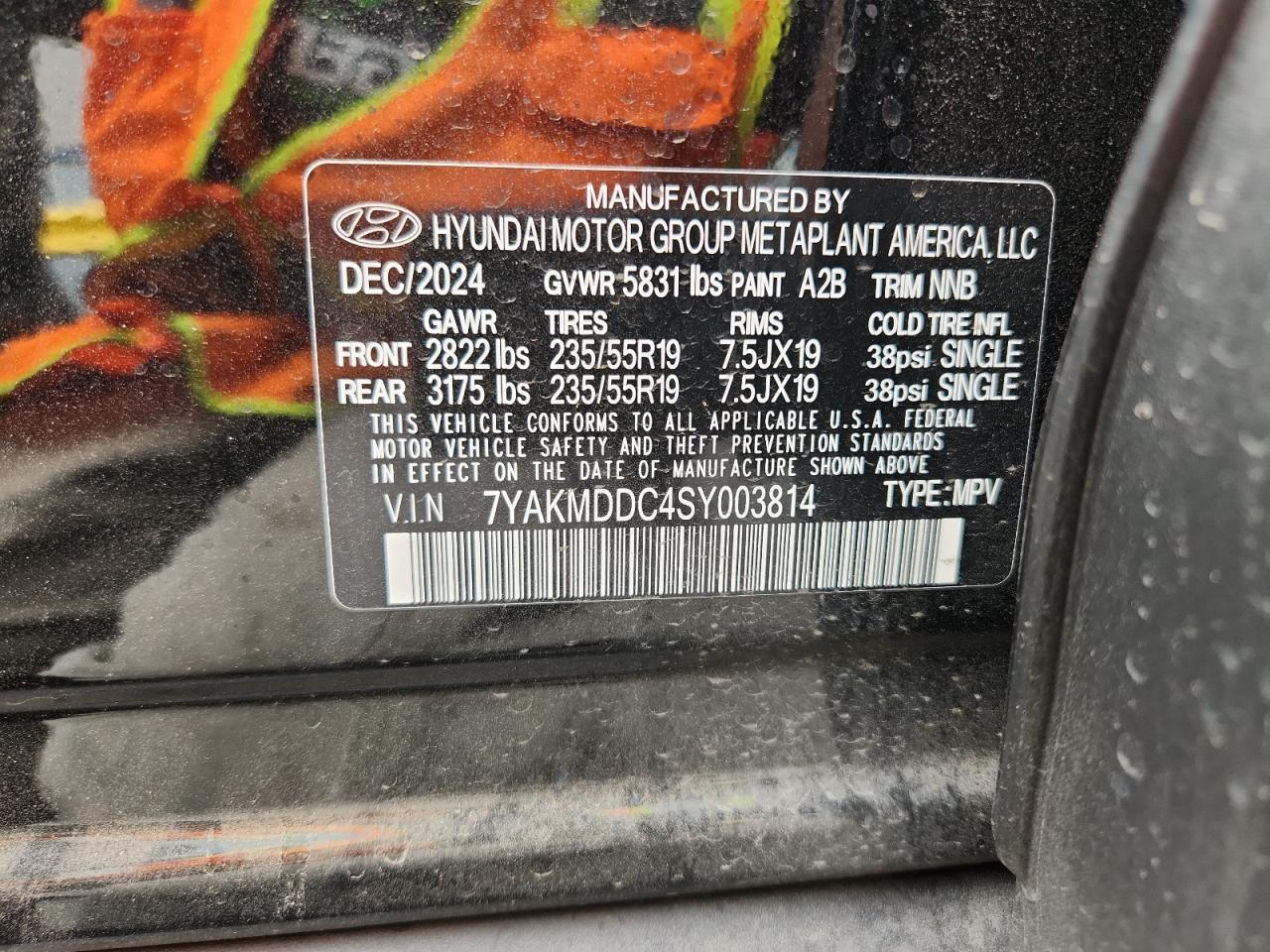 2025 Hyundai Ioniq 5 Se VIN: 7YAKMDDC4SY003814 Lot: 64234475