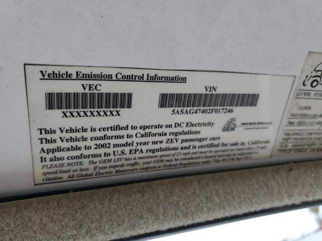 2002 GEM E825  