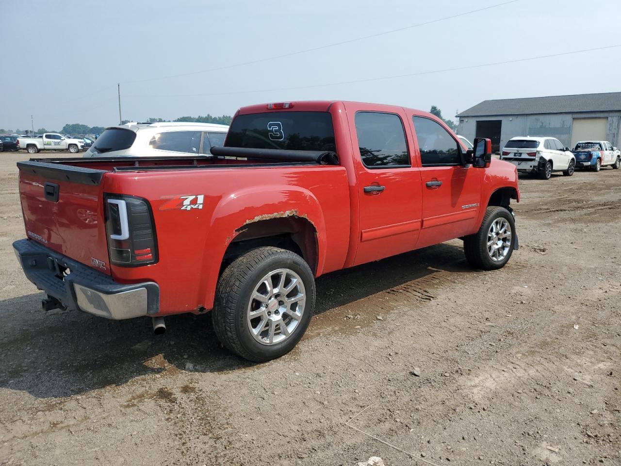 2007 GMC New Sierra K1500 red null gas 2GTEK13M971657656 photo #4
