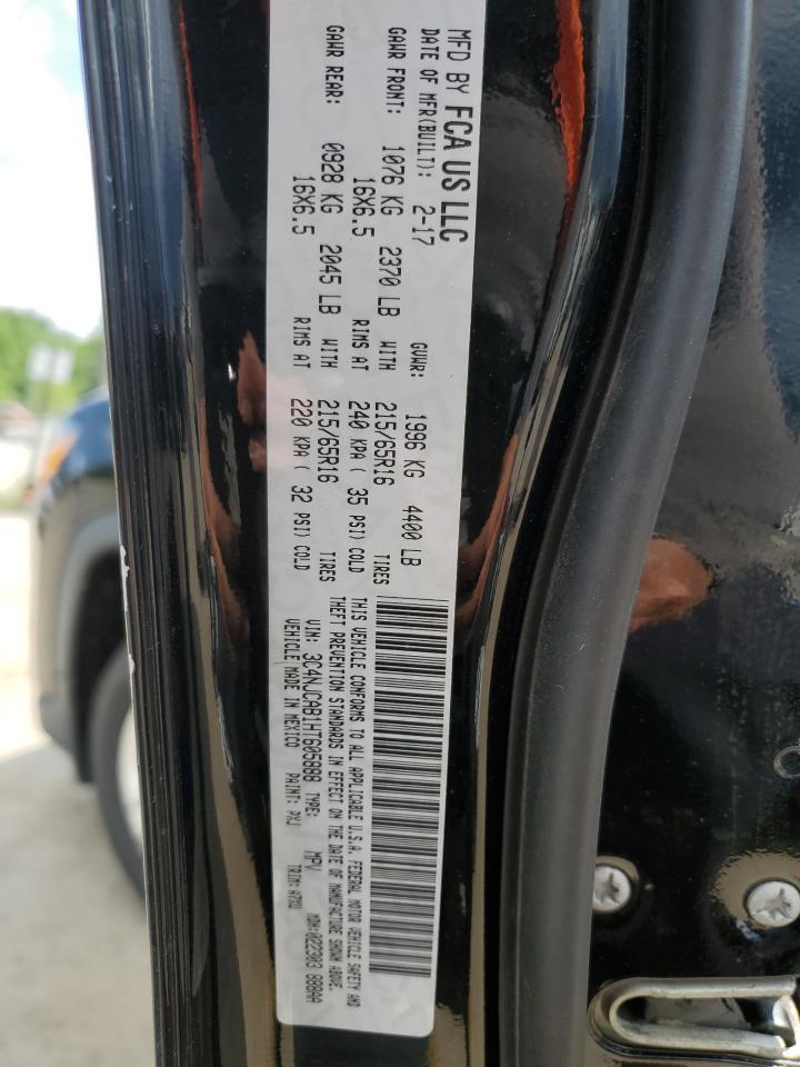 2017 Jeep Compass Sport VIN: 3C4NJCAB1HT605888 Lot: 64422895