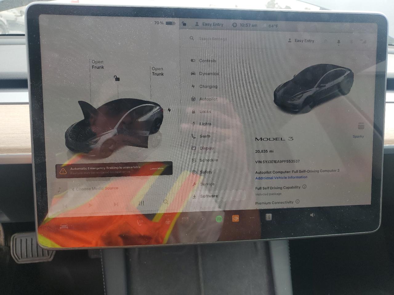 2023 Tesla Model 3 VIN: 5YJ3E1EA9PF553537 Lot: 80538985