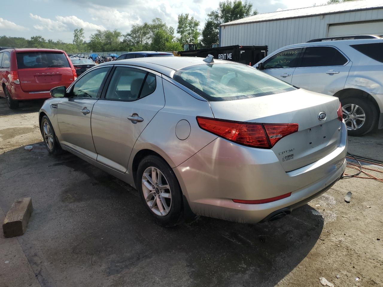 2011 Kia Optima Lx silver null gas KNAGM4A75B5132664 photo #3