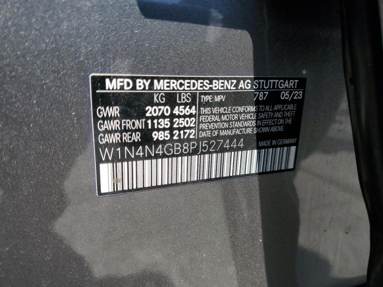 2023 Mercedes-Benz Gla 250 VIN: W1N4N4GB8PJ527444 Lot: 63794025