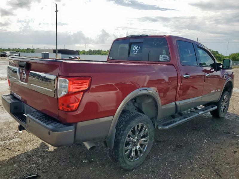 Pickups NISSAN TITAN 2016 Red