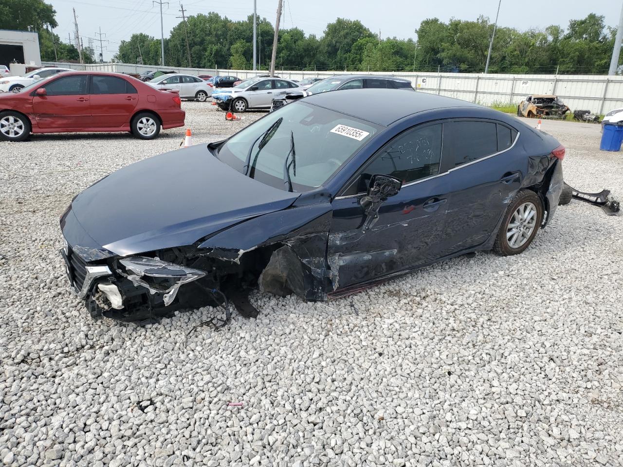 2018 Mazda 3 Gs blue null gas JM1BN1V79J1174845 photo #1