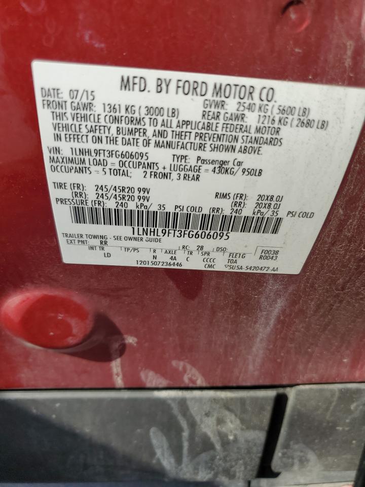 1LNHL9FT3FG606095 2015 Lincoln Mks