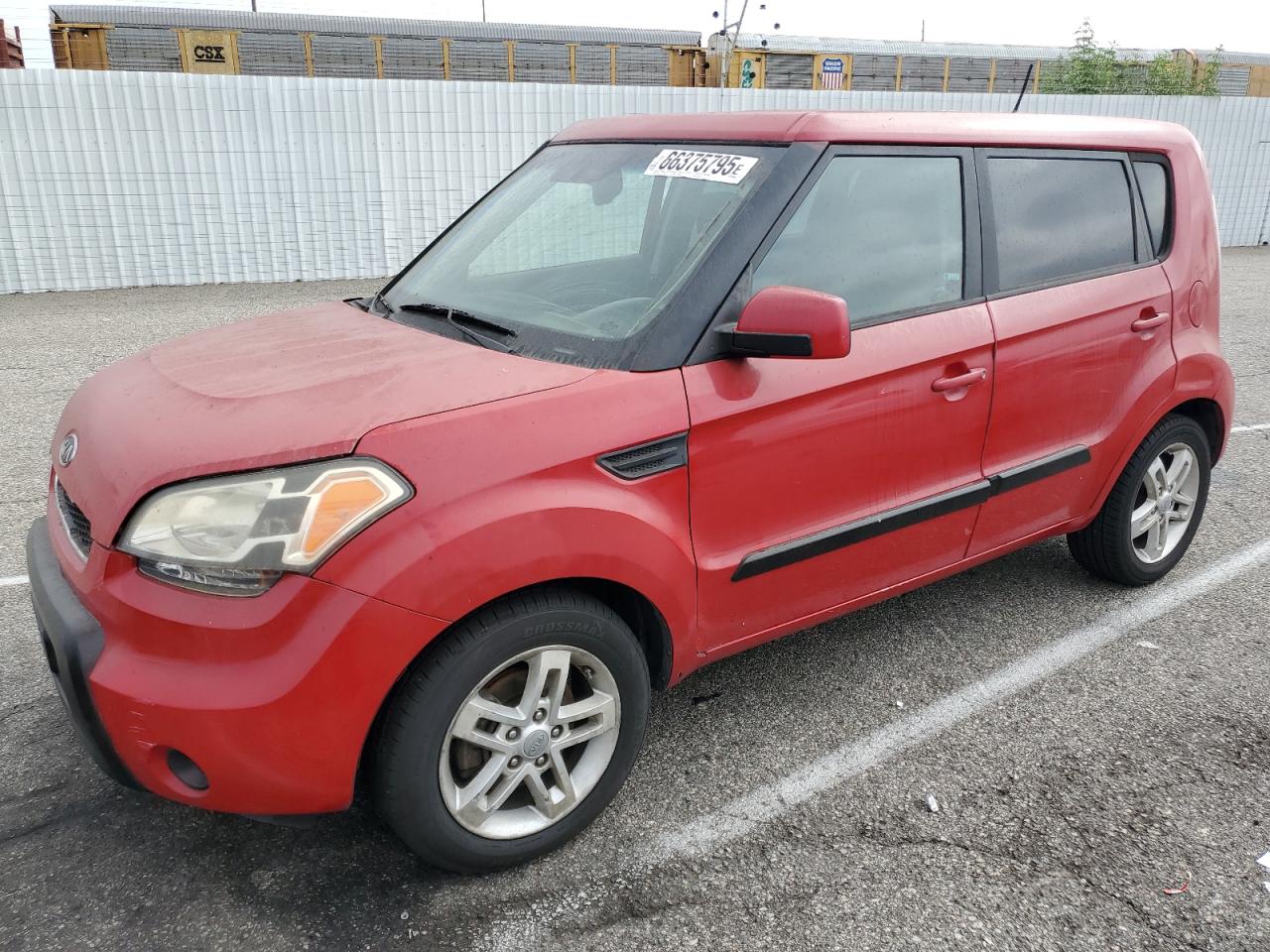 2011 Kia Soul + VIN: KNDJT2A25B7329195 Lot: 66375795