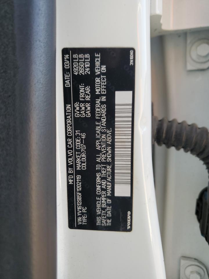 2015 Volvo V60 Premier VIN: YV1612SB5F1202119 Lot: 67065865