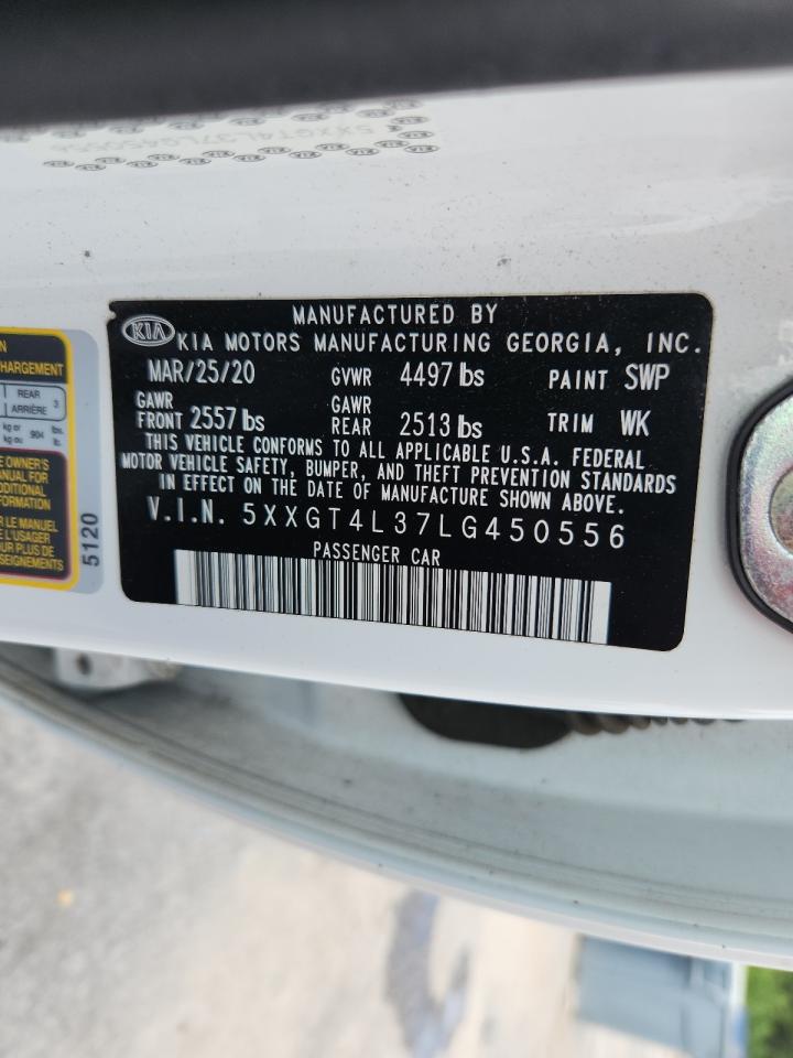 2020 Kia Optima Lx VIN: 5XXGT4L37LG450556 Lot: 64504915