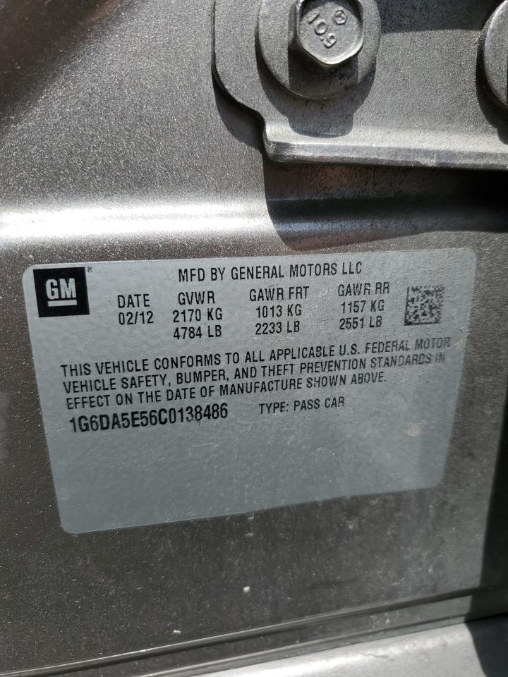 2012 Cadillac Cts VIN: 1G6DA5E56C0138486 Lot: 66554725