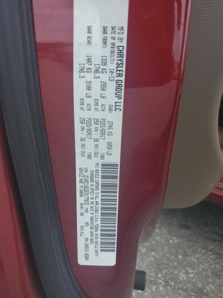 2014 Chrysler Town & Country Touring VIN: 2C4RC1BG2ER177872 Lot: 64745035