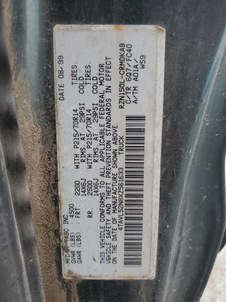 1999 Toyota Tacoma Xtracab VIN: 4TAVL52N8XZ561633 Lot: 65270545