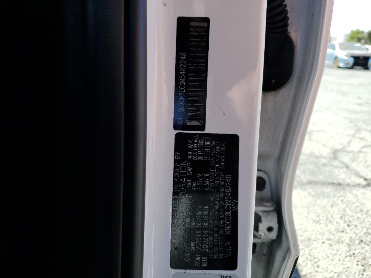 kndce3lc1m5482248 KNDCE3LC1M5482248 2021 Kia Niro Ex Premium
