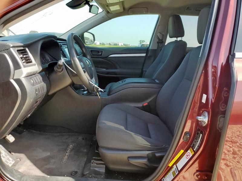  TOYOTA HIGHLANDER 2017 Бургунди
