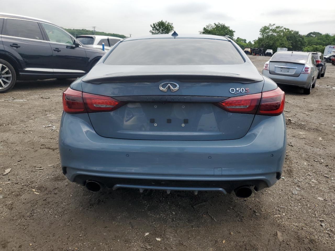 2021 Infiniti Q50 Red Sport 400 VIN: JN1FV7DPXMM850070 Lot: 63199125