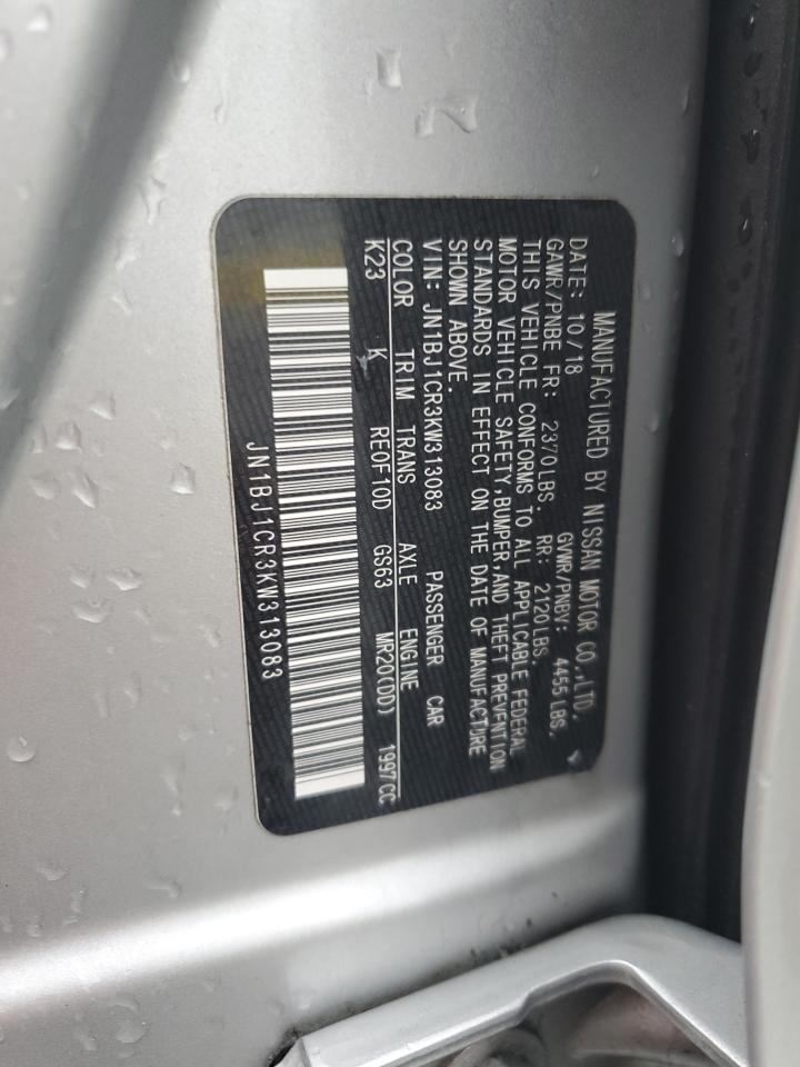 JN1BJ1CR3KW313083 2019 Nissan Rogue Sport S