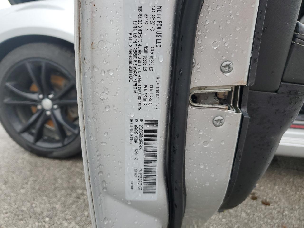 2019 Chrysler 300 S VIN: 2C3CCABT6KH689837 Lot: 65058975