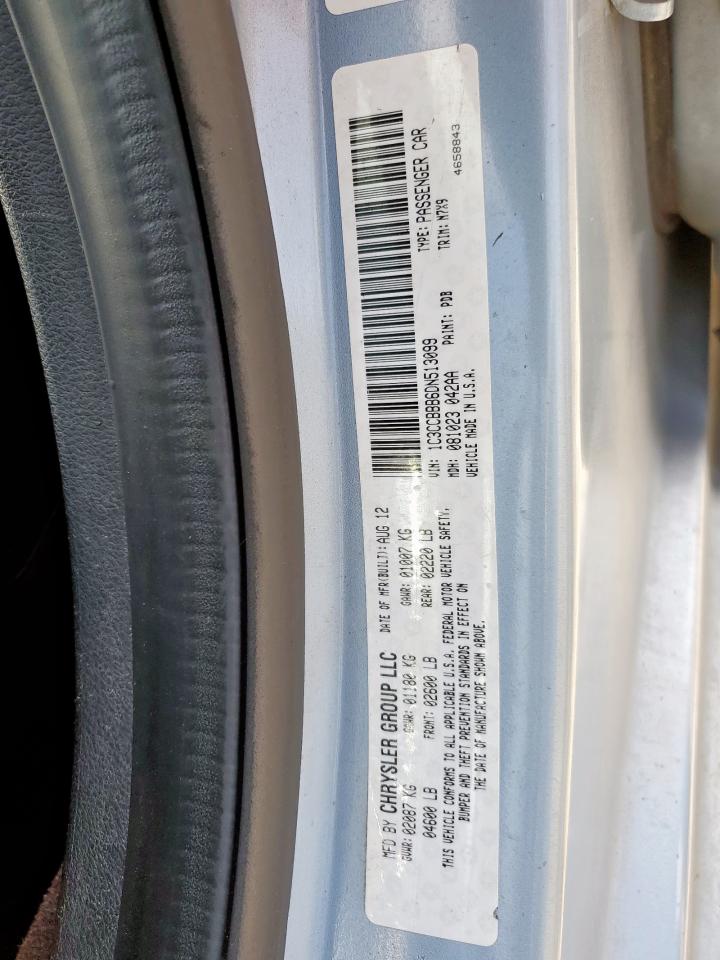 2013 Chrysler 200 Touring VIN: 1C3CCBBB6DN513099 Lot: 64140515