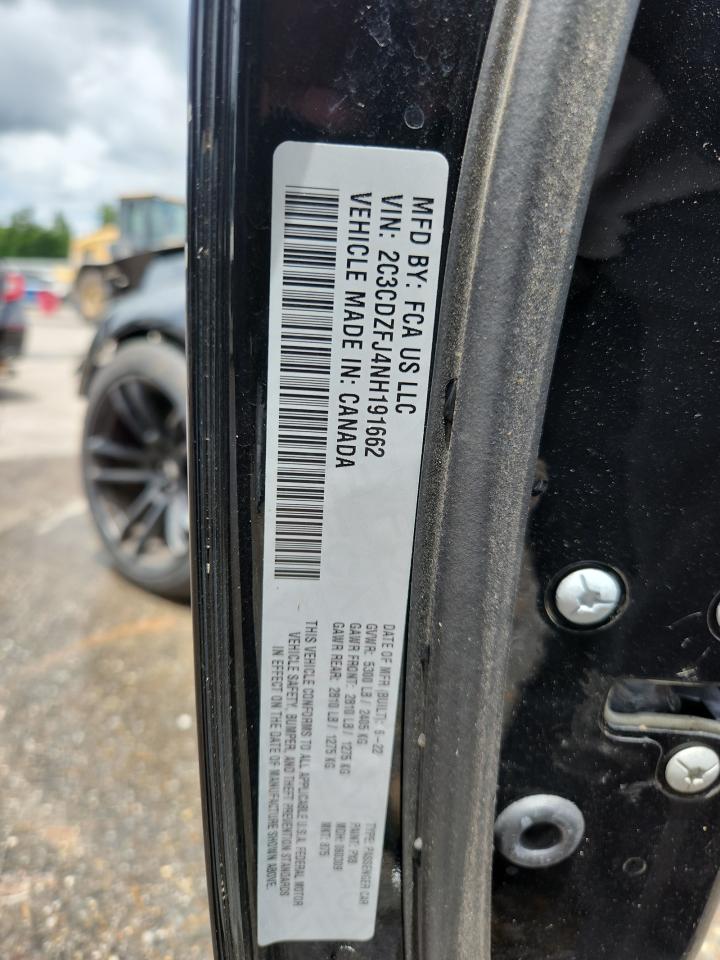 2022 Dodge Challenger R/T Scat Pack VIN: 2C3CDZFJ4NH191662 Lot: 64778155