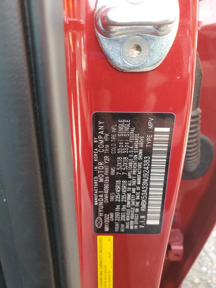 km8k53a33nu924383 KM8K53A33NU924383 2022 Hyundai Kona Limited