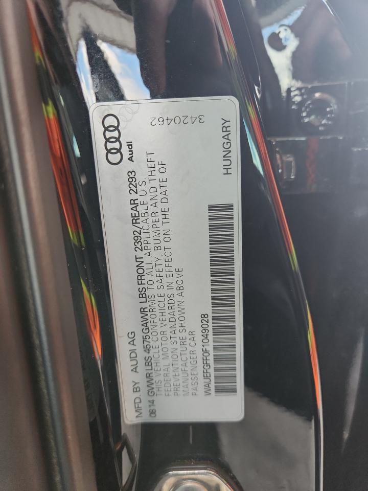 2015 Audi A3 Premium Plus VIN: WAUEFGFF0F1049028 Lot: 65346265