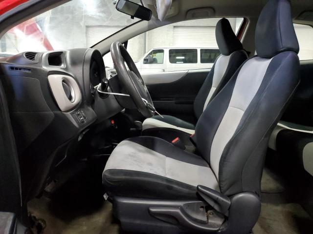  TOYOTA YARIS 2012 Czerwony