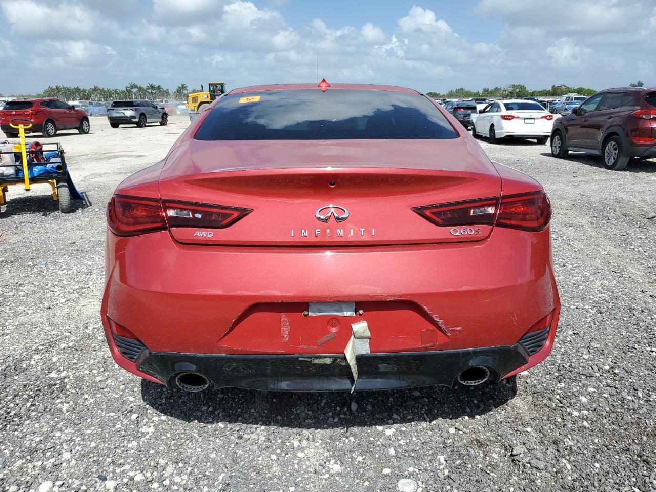 2017 Infiniti Q60 Red Sport 400 VIN: JN1FV7EL9HM702171 Lot: 64411855