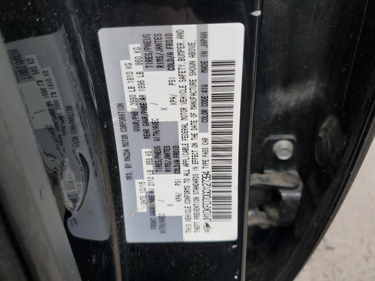 2016 Mazda Cx-3 Grand Touring VIN: JM1DKFD70G0127394 Lot: 63268145