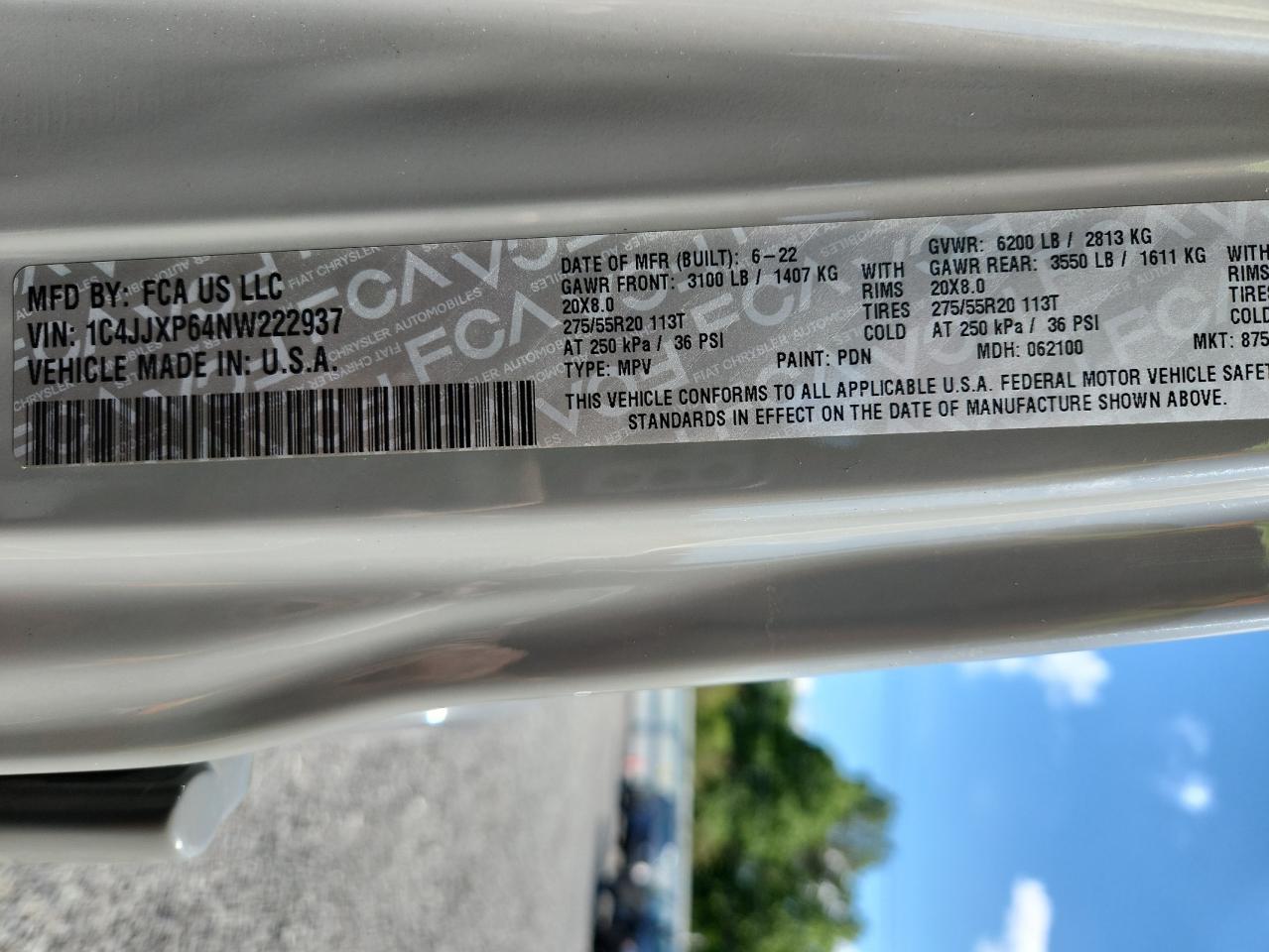 2022 Jeep Wrangler Unlimited Sahara 4Xe VIN: 1C4JJXP64NW222937 Lot: 64648125