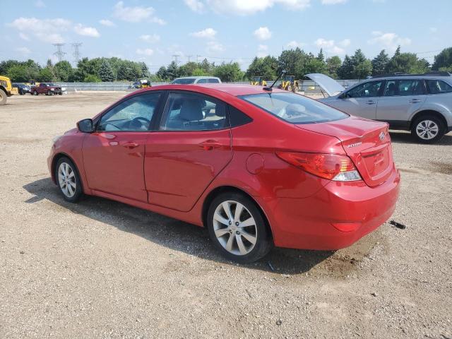  HYUNDAI ACCENT 2012 Czerwony