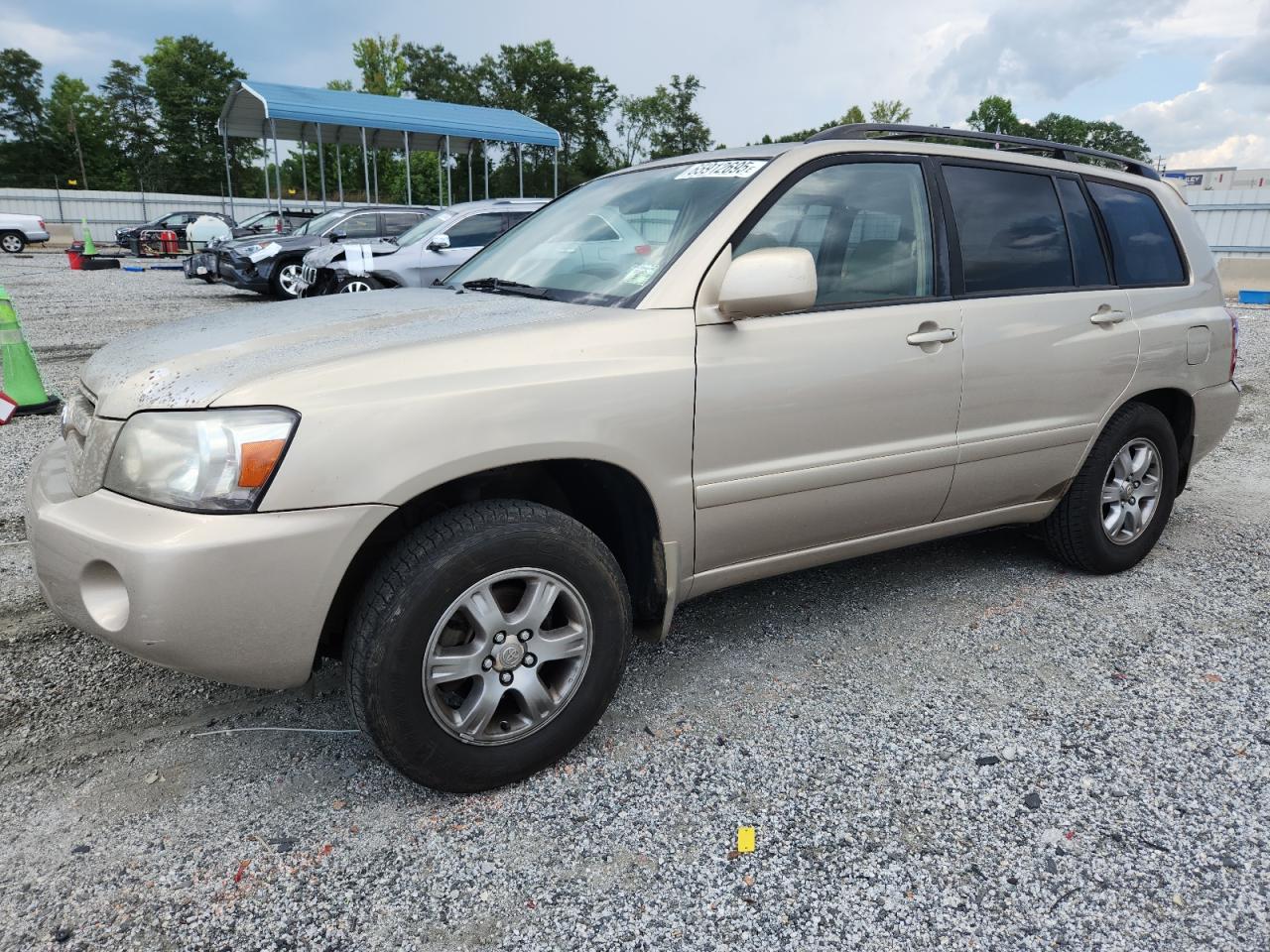 2005 Toyota Highlander Limited beige suv gas JTEEP21A250088458 photo #1