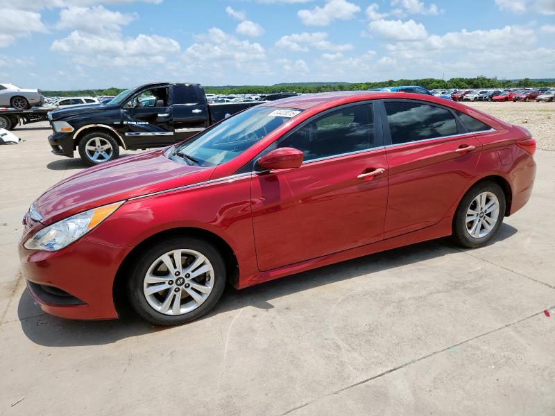  HYUNDAI SONATA 2014 Czerwony
