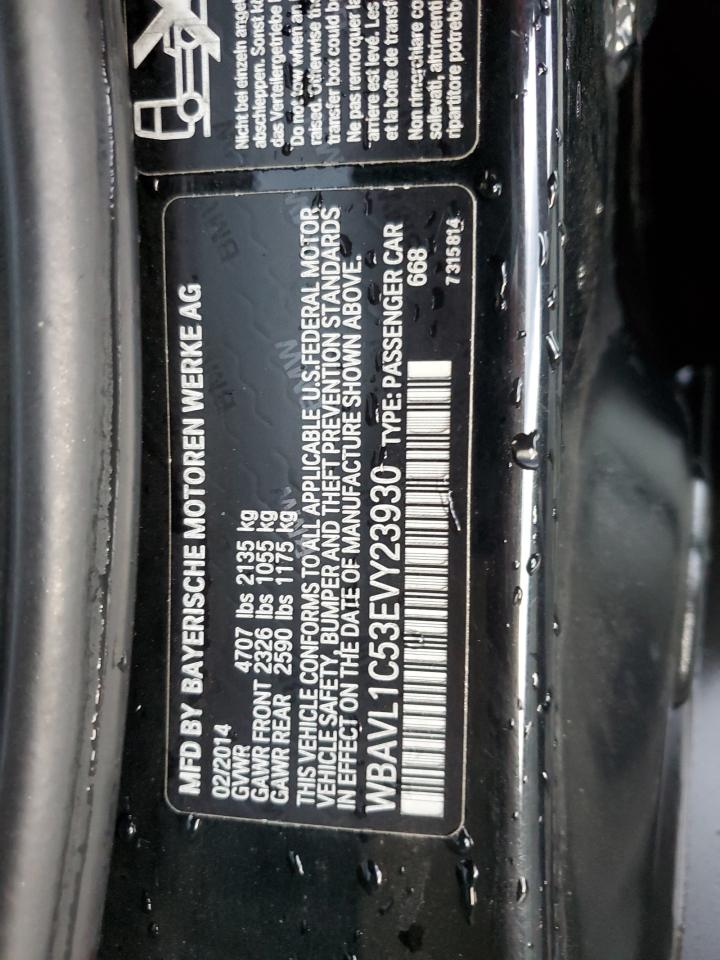 2014 BMW X1 xDrive28I VIN: WBAVL1C53EVY23930 Lot: 59491995