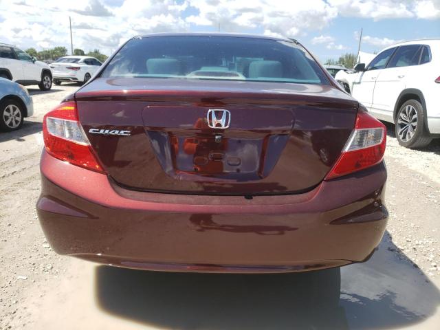  HONDA CIVIC 2012 Burgundy