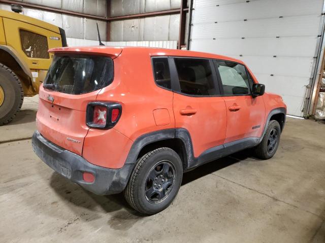  JEEP RENEGADE 2017 Оранжевый