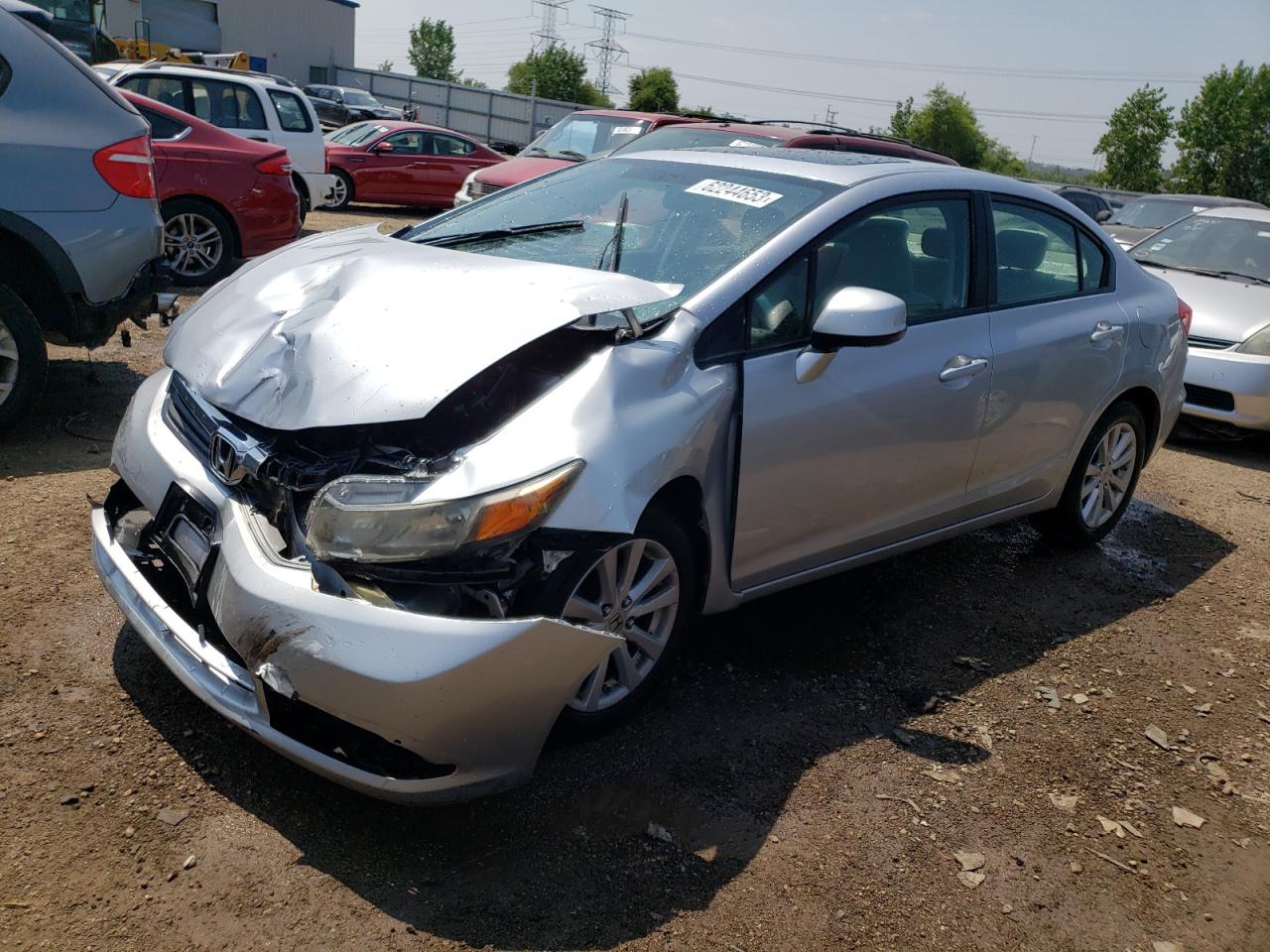 2012 Honda Civic Ex VIN: 19XFB2F87CE027625 Lot: 62244653