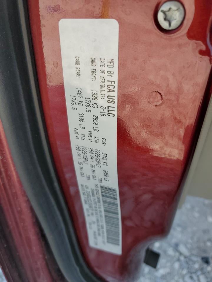 2018 Dodge Grand Caravan Sxt VIN: 2C4RDGCG5JR326672 Lot: 65089213