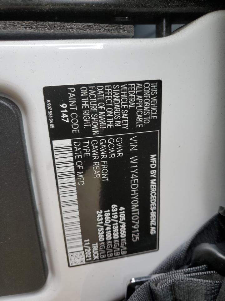 2021 Mercedes-Benz Sprinter 2500 VIN: W1Y4EDHY0MT079125 Lot: 64524433